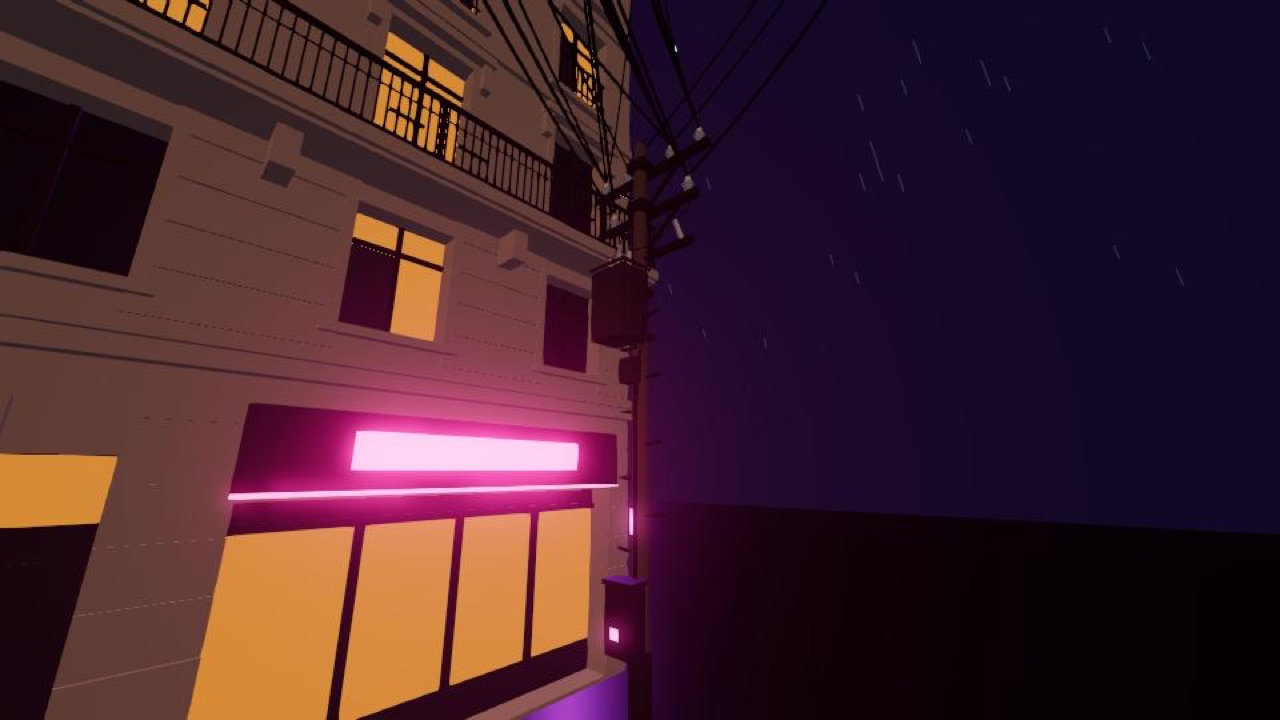 Power poles and cables, the lane's best accepted capture